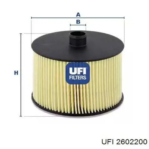 Comprar 2602200 UFI Filtro diesel