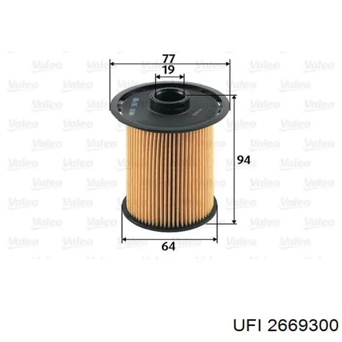 Filtro combustible UFI 2669300 precio, desde 5,43 EUR