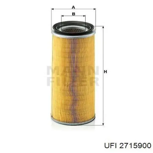 El filtro de aire UFI 2715900 precio, desde 17,76 EUR