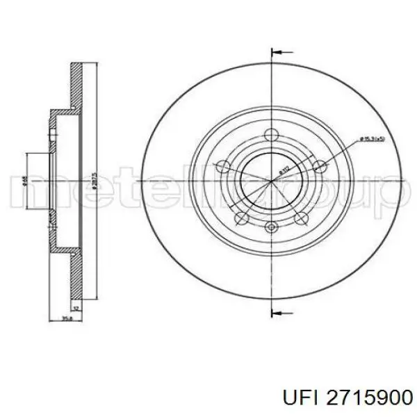Comprar 2715900 UFI Filtro de aire