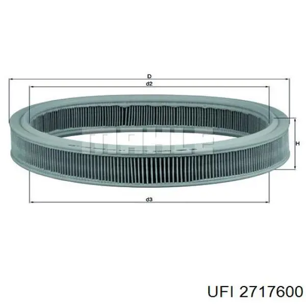 Filtro de aire para Ford Escort GAL, AVL