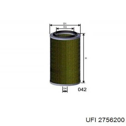 Filtro aire Iveco 2996156