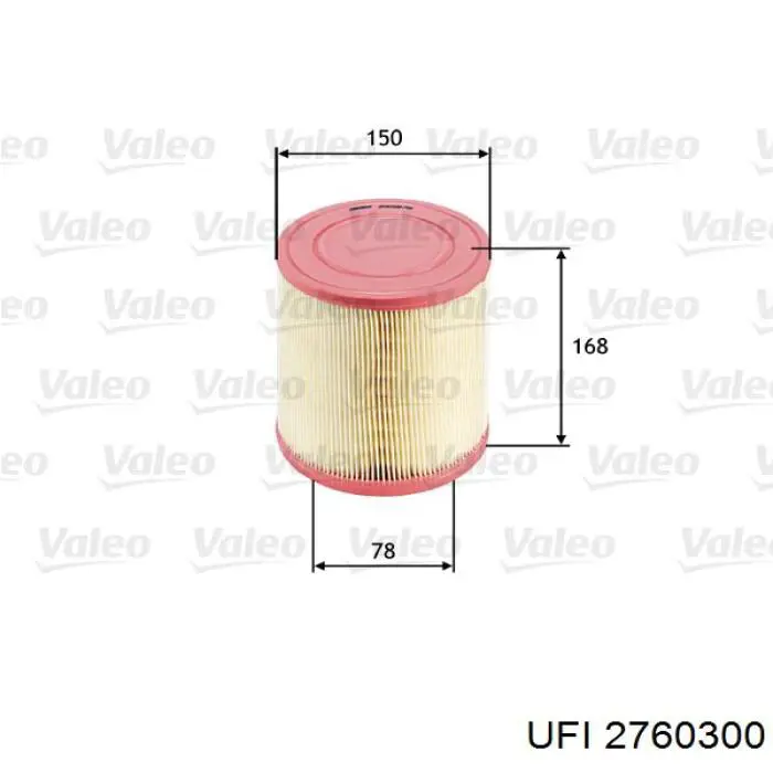 El filtro de aire UFI 2760300 precio, desde 14,16 EUR
