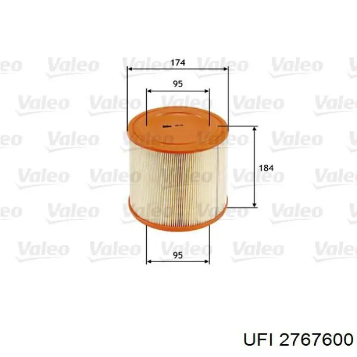 Comprar 2767600 UFI Filtro de aire