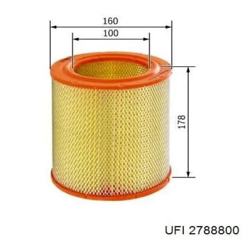 El filtro de aire UFI 2788800 precio, desde 9,28 EUR