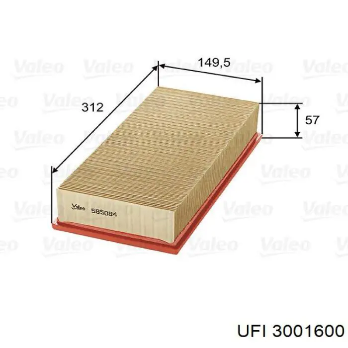 Comprar 3001600 UFI Filtro de aire