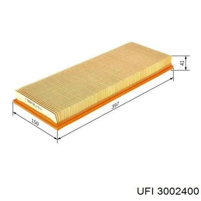 Comprar 3002400 UFI Filtro de aire