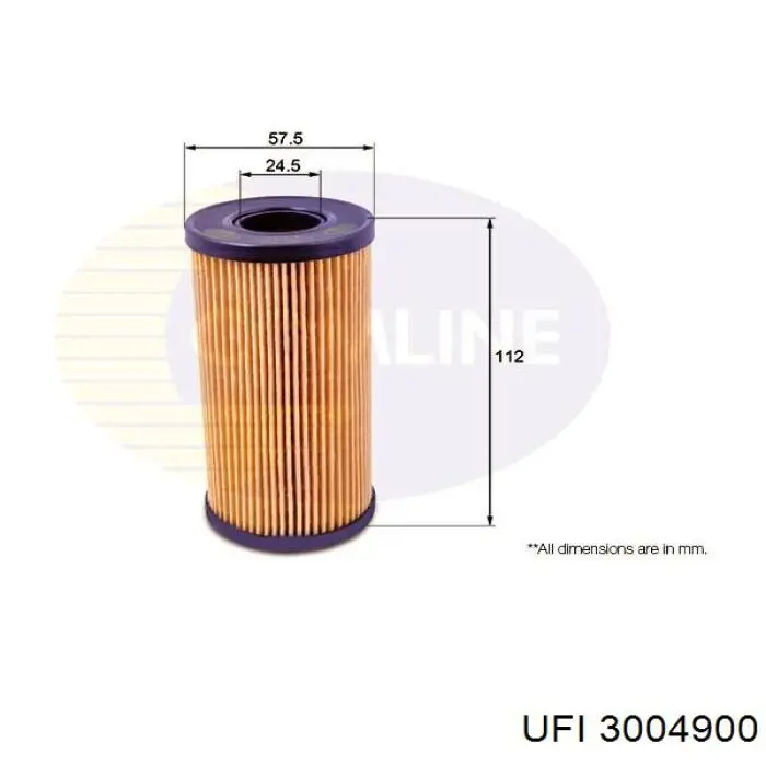 3004900 UFI Filtro de aire de motor