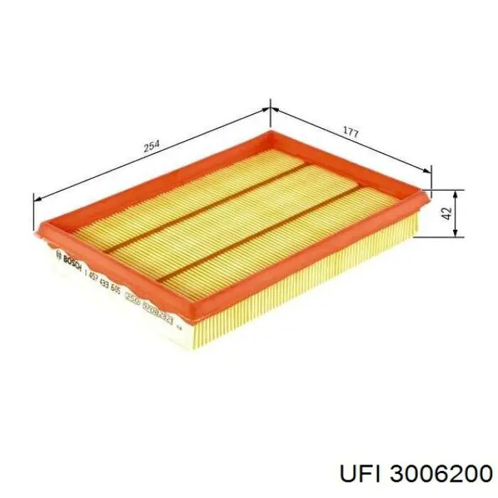 El filtro de aire UFI 3006200 precio, desde 6,36 EUR