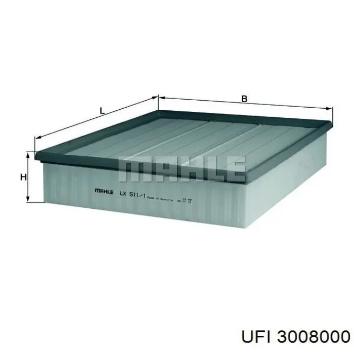 Filtro de aire Volkswagen LT 2DB, 2DE, 2DK