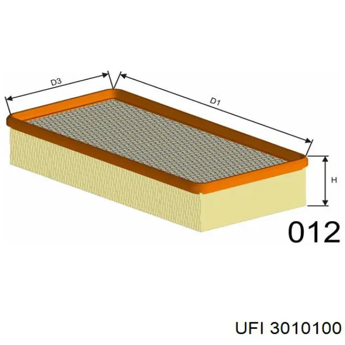 El filtro de aire UFI 3010100 precio, desde 6,23 EUR