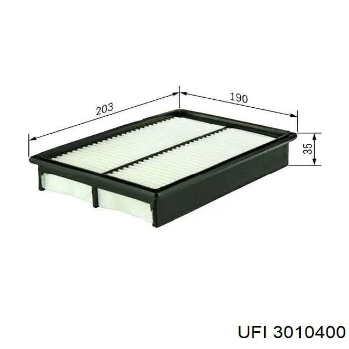El filtro de aire UFI 3010400 precio, desde 6,06 EUR