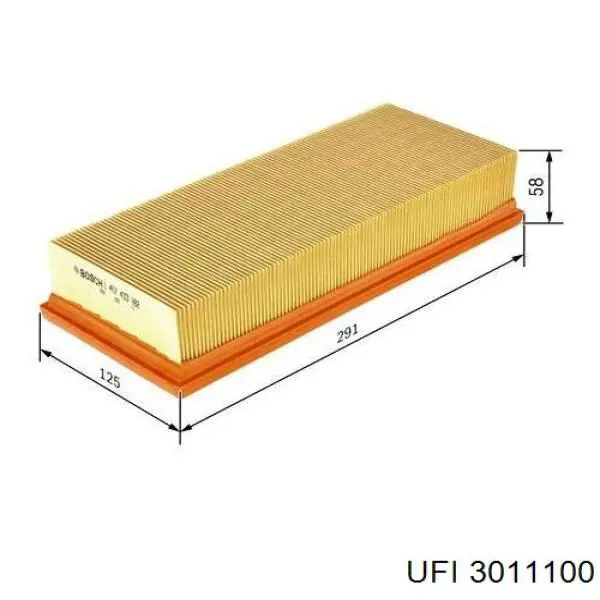 3011100 UFI filtro de aire