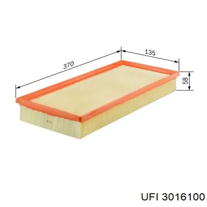 Filtro aire UFI 3016100