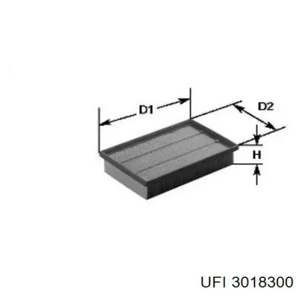 3018300 UFI Filtro de aire de motor