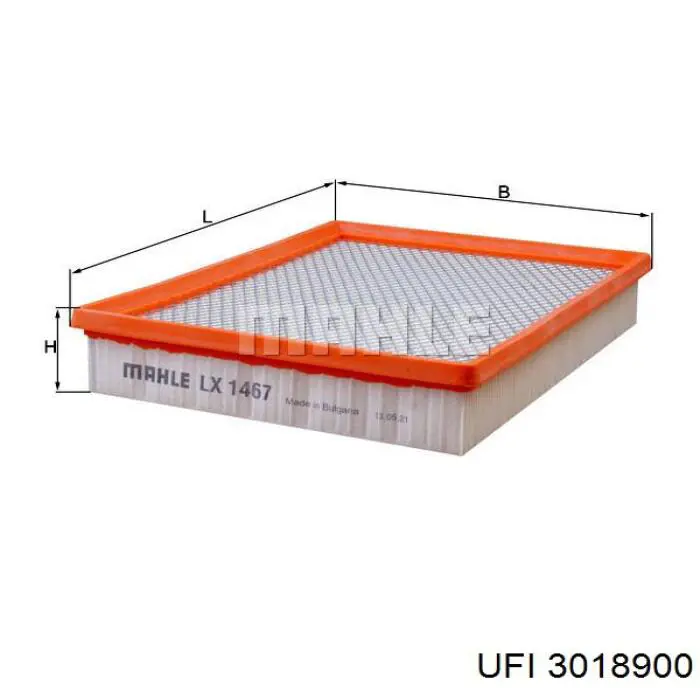 Filtro de aire LX1816 Mahle Original