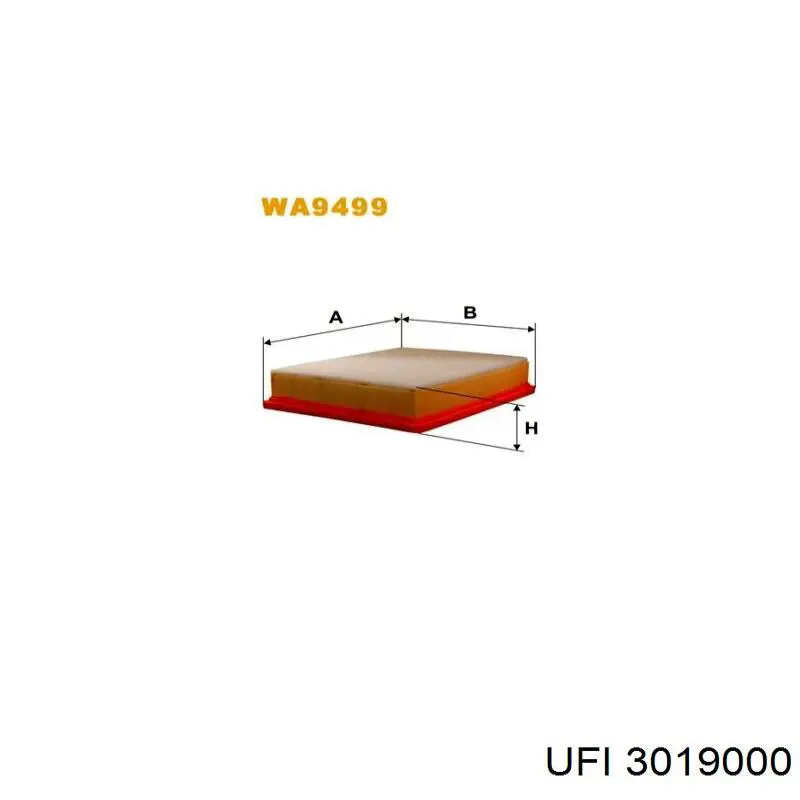 Comprar 3019000 UFI Filtro de aire