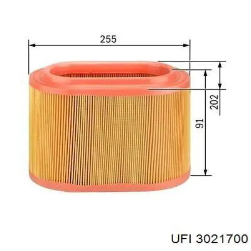 El filtro de aire UFI 3021700 precio, desde 7,59 EUR