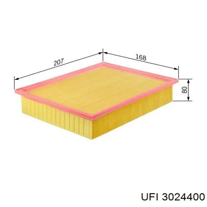 Comprar 3024400 UFI Filtro de aire