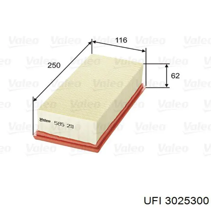 30.253.00 UFI filtro de aire