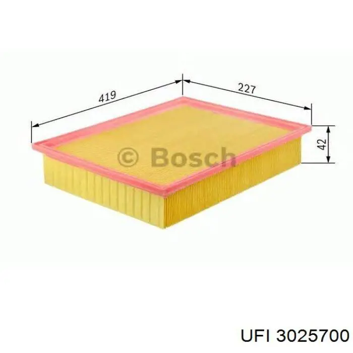 El filtro de aire UFI 3025700 precio, desde 11,02 EUR