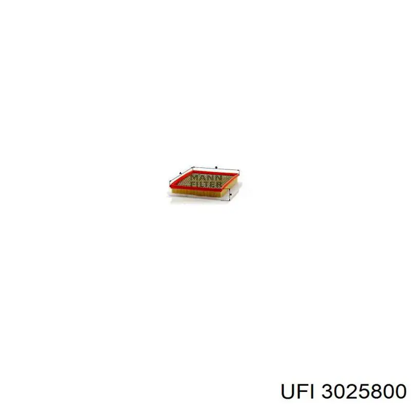 Comprar 3025800 UFI Filtro de aire