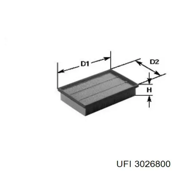 Filtro de aire 3026800 UFI