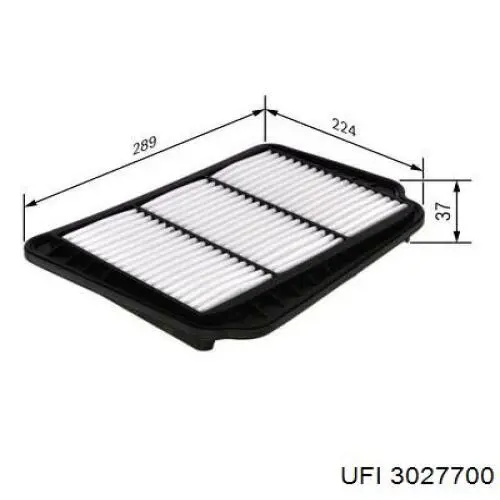 El filtro de aire UFI 3027700 precio, desde 8,65 EUR