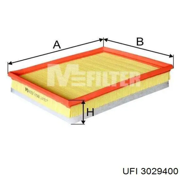3029400 UFI Filtro de aire de motor