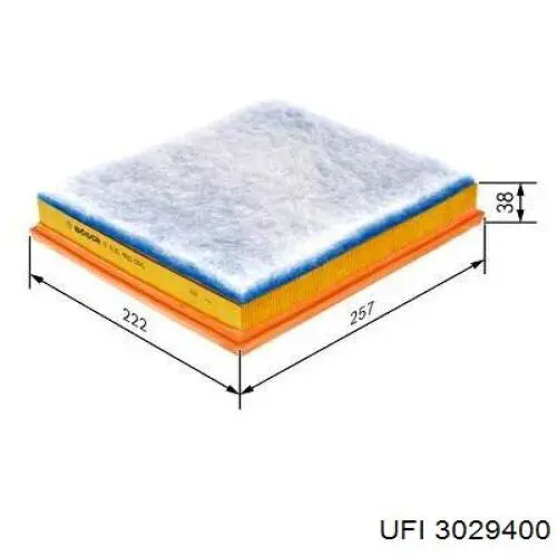 El filtro de aire UFI 3029400 precio, desde 7,68 EUR