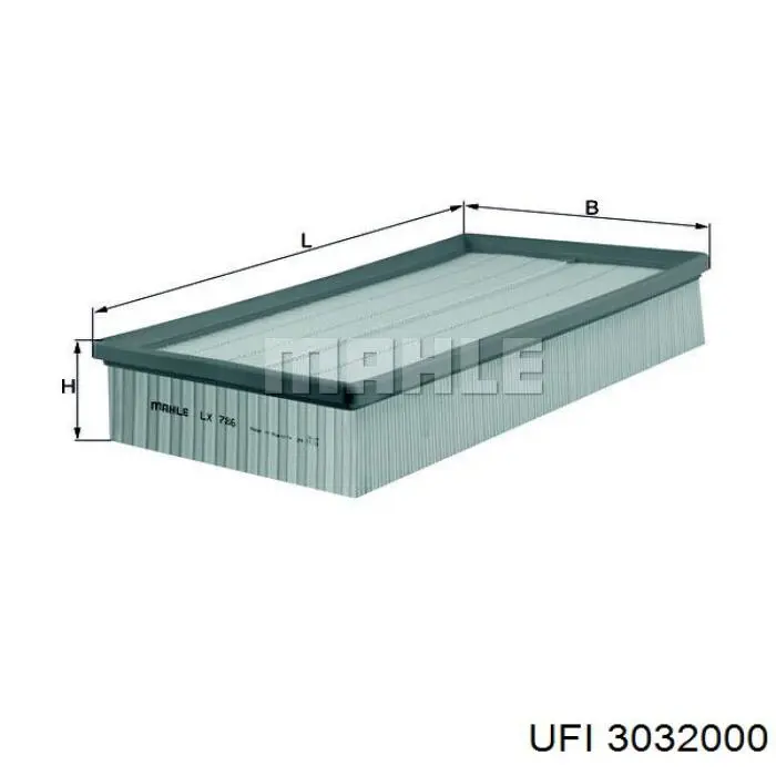 Filtro aire UFI 3032000