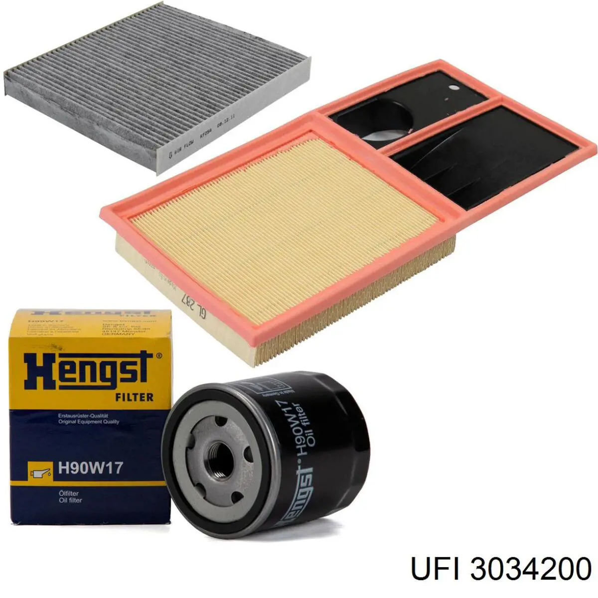 3034200 UFI Filtro de aire de motor