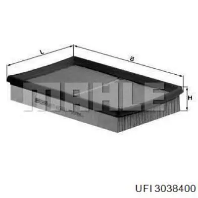 30.384.00 UFI filtro de aire