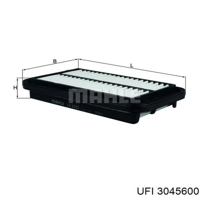 Filtro de aire 3045600 UFI