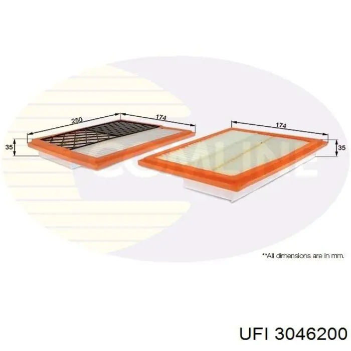 Filtro de aire 3046200 UFI