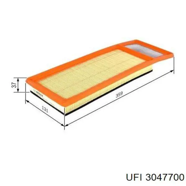 El filtro de aire UFI 3047700 precio, desde 7,95 EUR