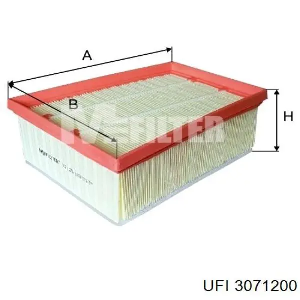 Filtro de aire 3071200 UFI