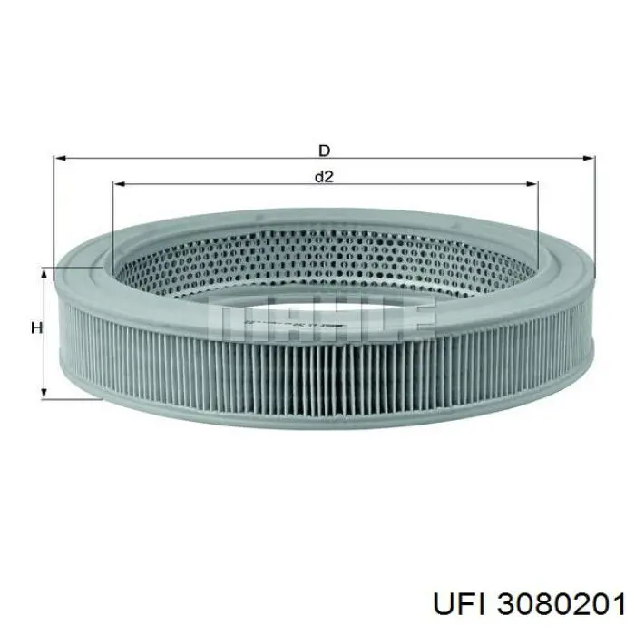 Filtro de aire 3080201 UFI