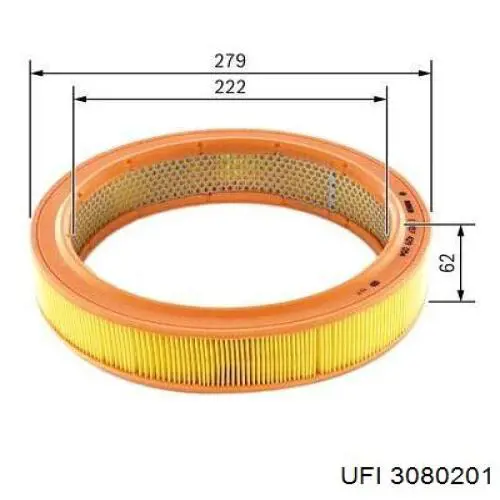 Filtro aire UFI 3080201