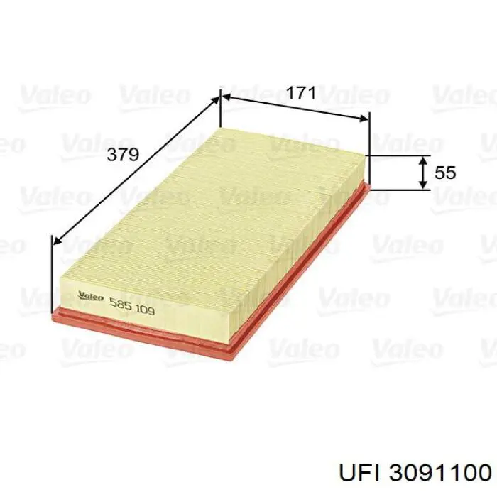 Filtro de aire FA907S Japan Parts