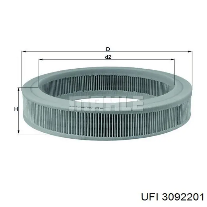 Comprar 3092201 UFI Filtro de aire