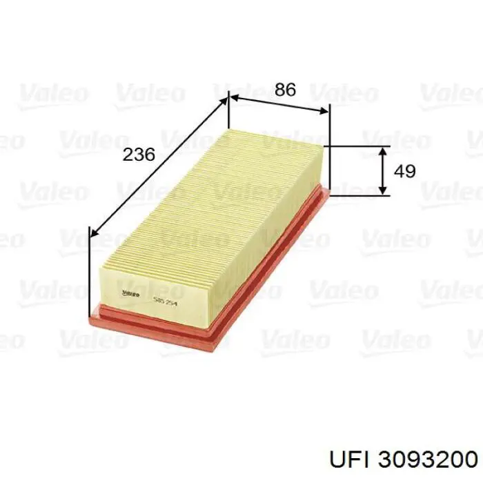 Comprar 3093200 UFI Filtro de aire