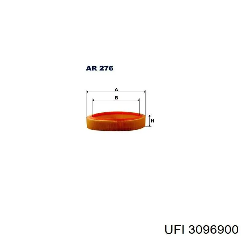 Filtro de aire 3096900 UFI