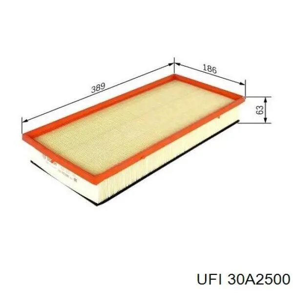 El filtro de aire UFI 30A2500 precio, desde 15,91 EUR
