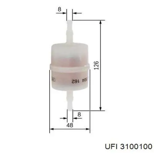 Filtro combustible UFI 3100100 precio, desde 2,10 EUR