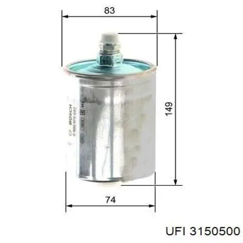 Filtro combustible UFI 3150500 precio, desde 19,51 EUR