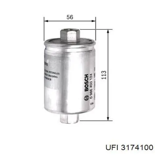 Filtro combustible UFI 3174100 precio, desde 10,59 EUR