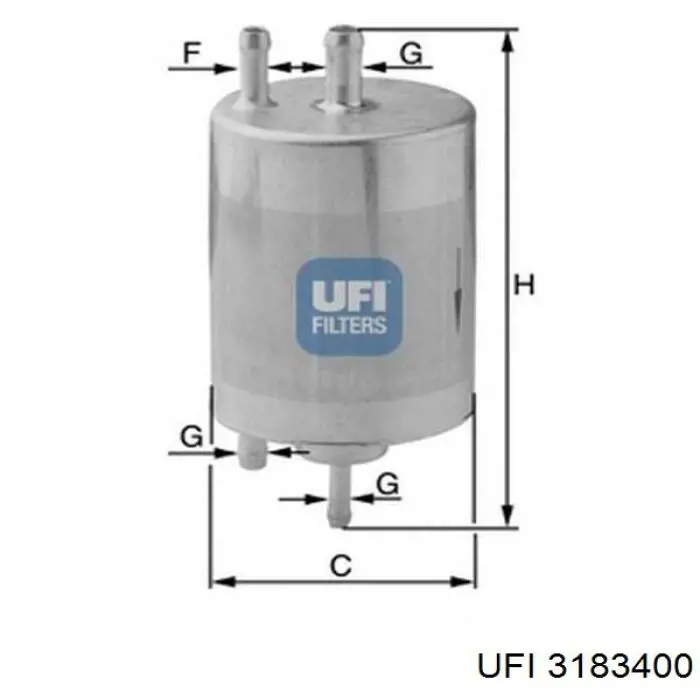 31.834.00 UFI filtro combustible