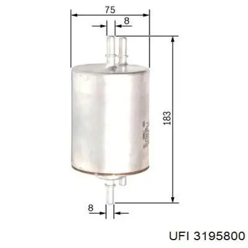 Comprar 3195800 UFI Filtro diesel