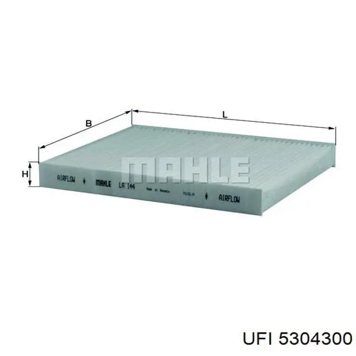 Comprar 5304300 UFI Filtro de aire del habitáculo
